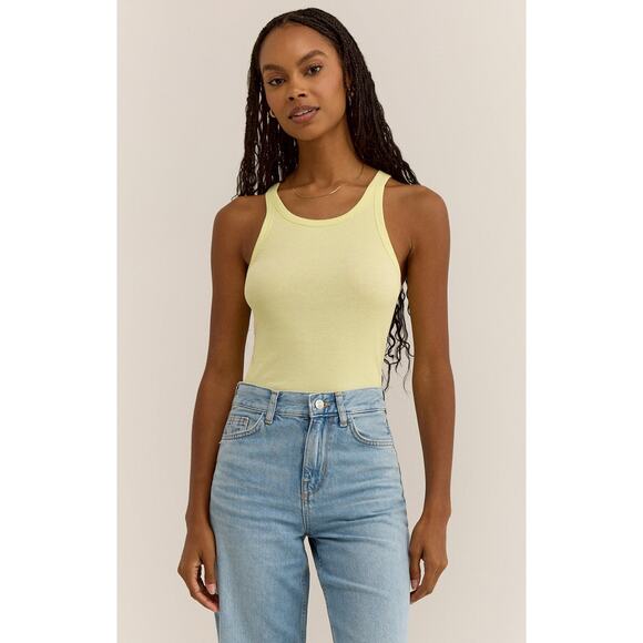 Z Supply Torren Rib Tank - Limeade NWT SIZE XS S - Picture 1 of 1